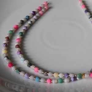 2 Gemstone Necklaces Mother&Daughter- Best Friend